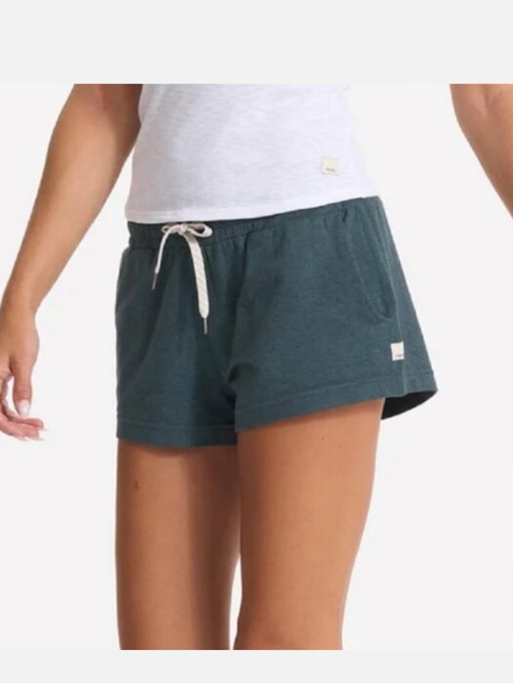 Vuori Heathered Green Halo Performance Short
